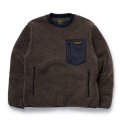 【40%OFF】RATS/CREW NECK FLEECE（BROWN）［クルーネックフリース-23秋冬］