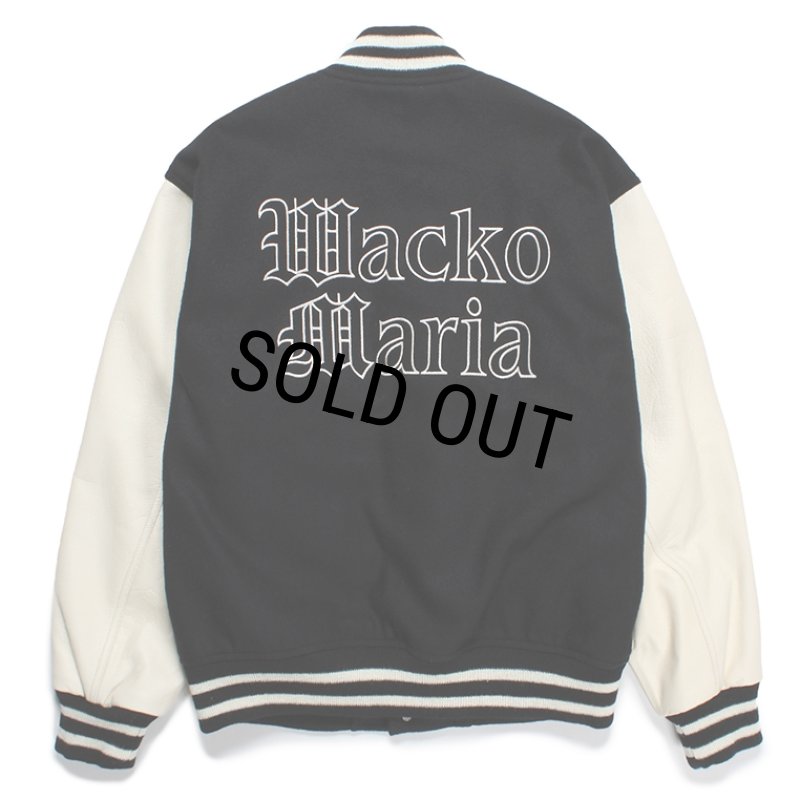 希少　WACKO MARIA VIRSITY JACKET　レオパード　袖レザー WACKO MARIA ワコマリア スタジャン VARSITY JACKET 18AW 袖