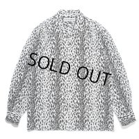 WACKO MARIA/LEOPARD OPEN COLLAR SHIRT（BLACK）［レオパードオープンカラーシャツ-24春夏］