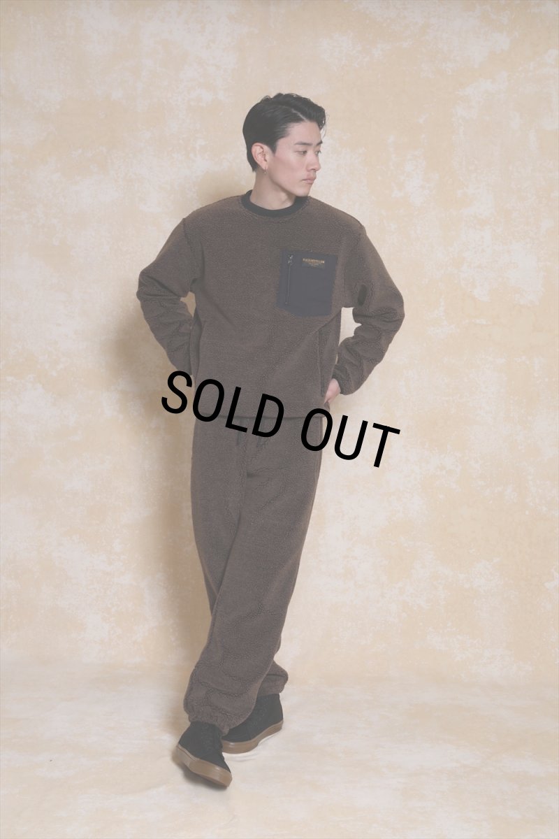 画像2: 【40%OFF】RATS/CREW NECK FLEECE（CHARCOAL）［クルーネックフリース-23秋冬］ (2)