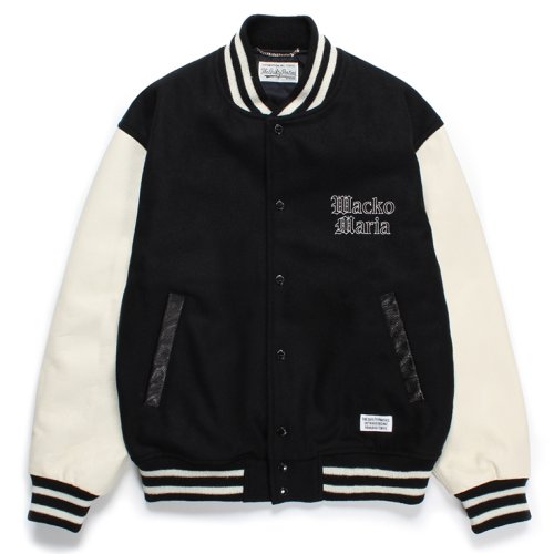 他の写真1: WACKO MARIA/LEATHER VARSITY JACKET（BLACK）［レザーヴァーシティJKT-24春夏］