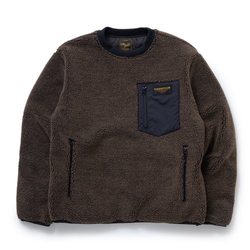 他の写真1: 【30%OFF】RATS/CREW NECK FLEECE（BROWN）［クルーネックフリース-23秋冬］