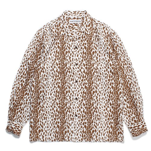 他の写真1: WACKO MARIA/LEOPARD OPEN COLLAR SHIRT（BROWN）［レオパードオープンカラーシャツ-24春夏］