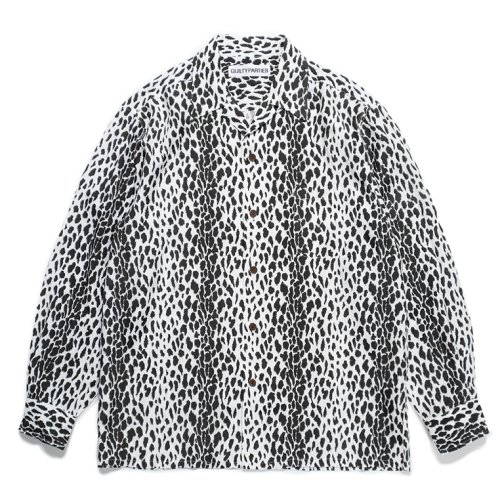 他の写真1: WACKO MARIA/LEOPARD OPEN COLLAR SHIRT（BLACK）［レオパードオープンカラーシャツ-24春夏］