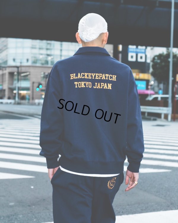 画像4: BlackEyePatch/ROYAL B EMBLEM COLLARED SWEAT PULLOVER（NAVY）
