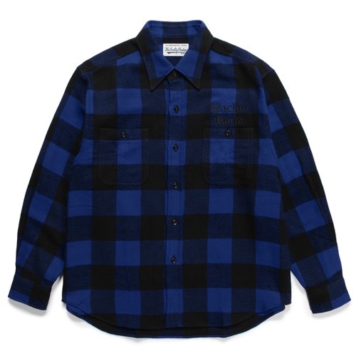 他の写真1: WACKO MARIA/BLOCK CHECK FLANNEL SHIRT（BLUE）［ブロックチェックフランネルシャツ-24春夏］