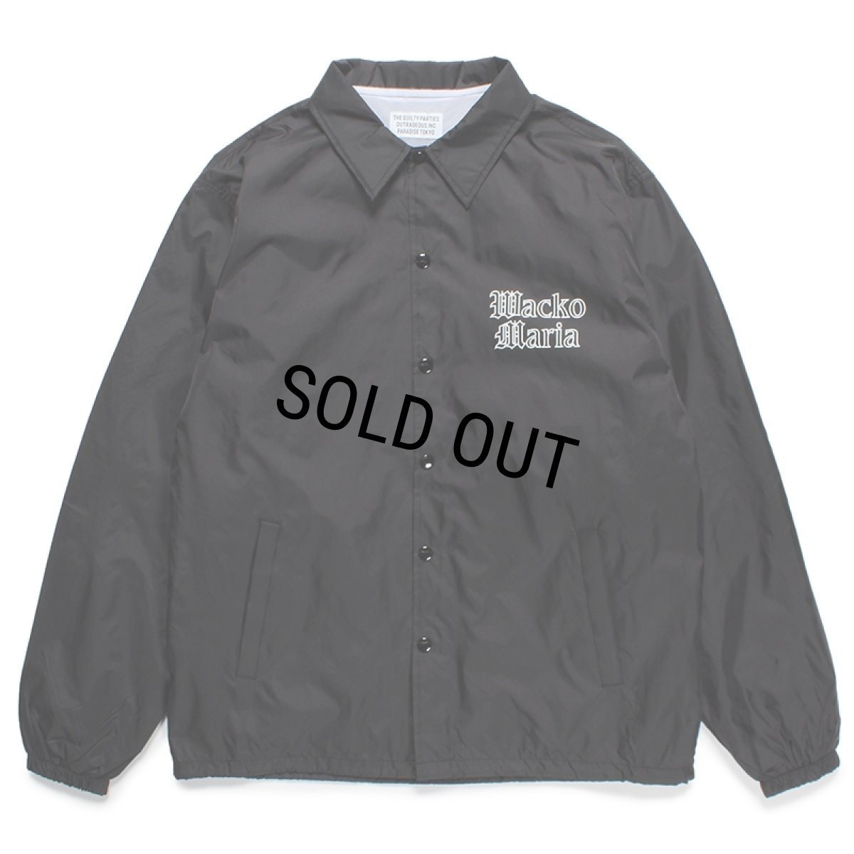 画像2: WACKO MARIA/COACH JACKET（BLACK）［コーチJKT-24春夏］ (2)