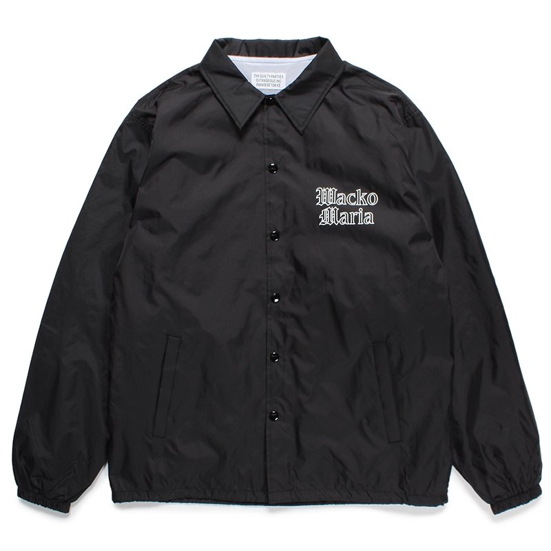 画像1: WACKO MARIA/COACH JACKET（BLACK）［コーチJKT-24春夏］