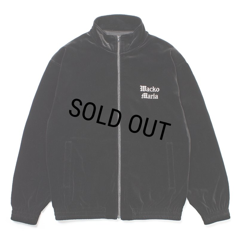 WACKO MARIA/VELVET TRACK JACKET（BLACK）［ベルベットトラックJKT-24