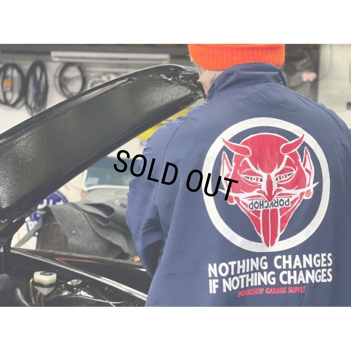 画像9: PORKCHOP/NOTHING DEVIL NYLON JKT（NAVY）［ナイロンJKT-24春夏］ (9)