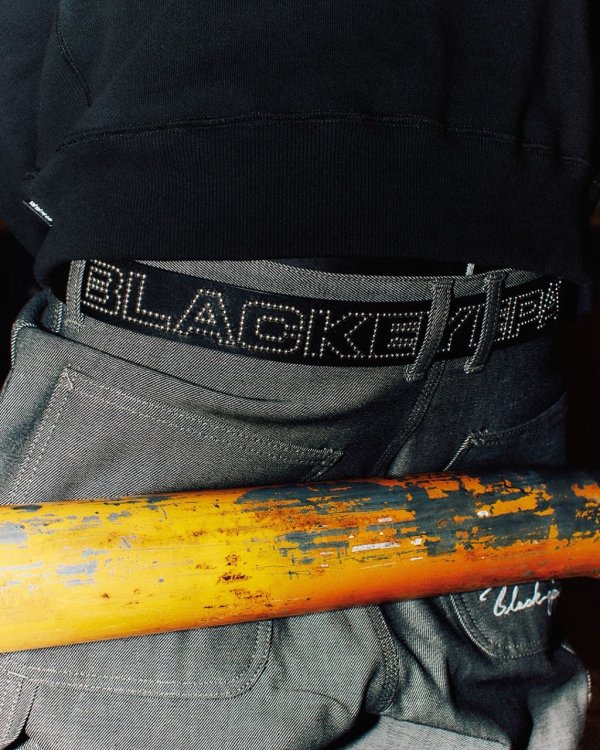 画像3: BlackEyePatch/STUDDED LEATHER BELT（BLACK）