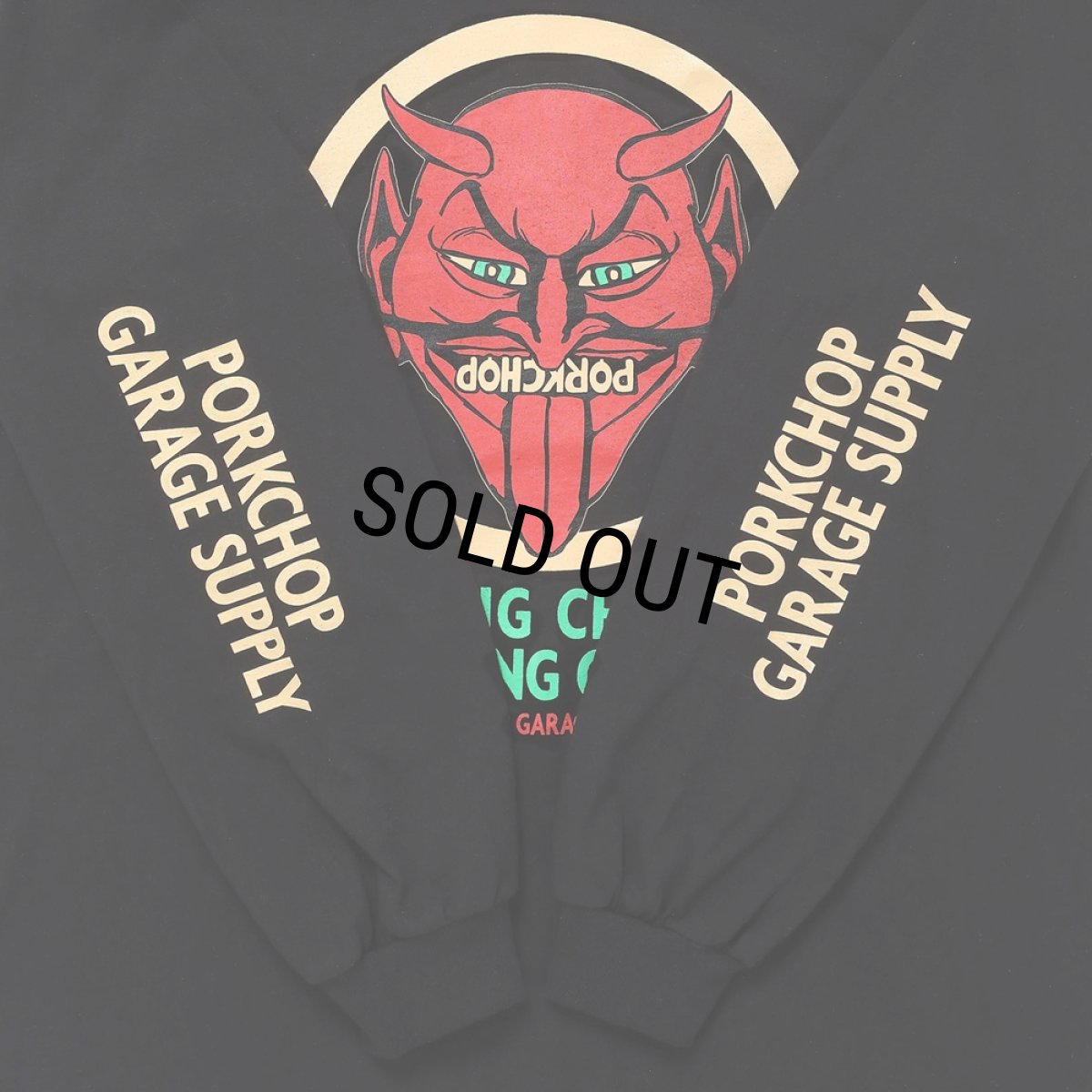 画像3: PORKCHOP/NOTHING DEVIL L/S TEE（BLACK）［プリント長袖T-24春夏］ (3)