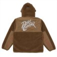 画像1: PORKCHOP/BOA FLEECE ZIP UP HOODIE（BROWN）［ボアフリースジップアップフーディー-24春夏］ (1)