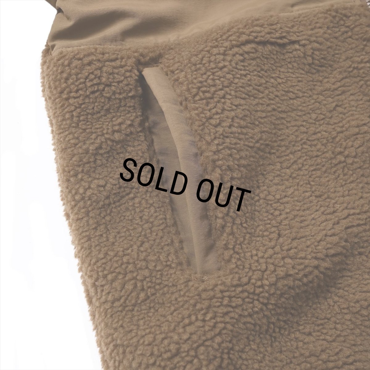 画像7: PORKCHOP/BOA FLEECE ZIP UP HOODIE（BROWN）［ボアフリースジップアップフーディー-24春夏］ (7)