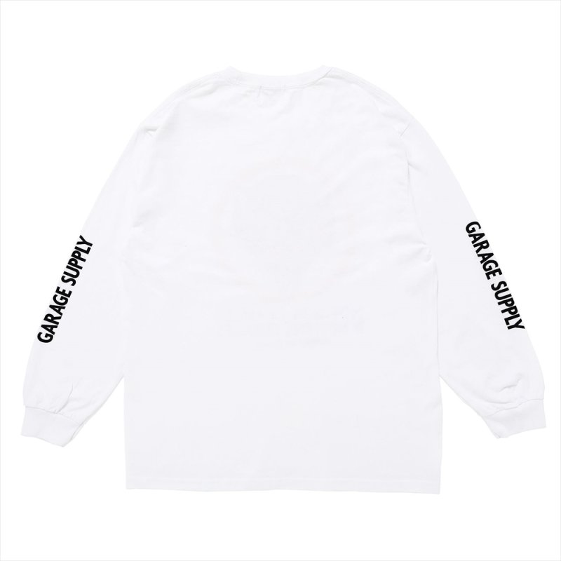 画像1: PORKCHOP/NOTHING DEVIL L/S TEE（WHITE）［プリント長袖T-24春夏］