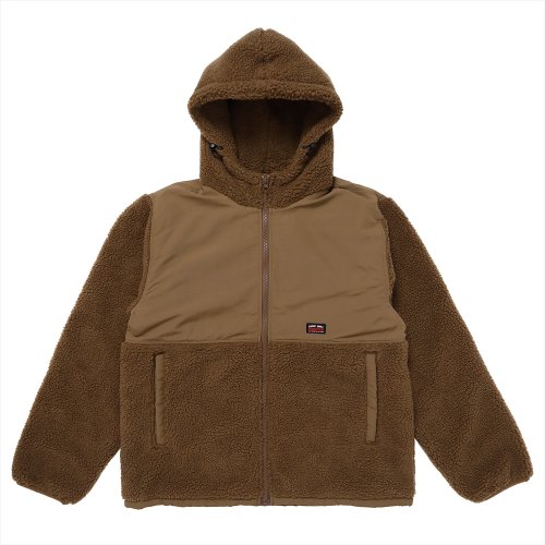 他の写真1: PORKCHOP/BOA FLEECE ZIP UP HOODIE（BROWN）［ボアフリースジップアップフーディー-24春夏］