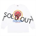 PORKCHOP/NOTHING DEVIL L/S TEE（WHITE）［プリント長袖T-24春夏］