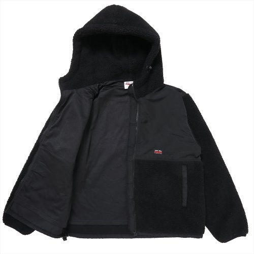 他の写真3: PORKCHOP/BOA FLEECE ZIP UP HOODIE（BLACK）［ボアフリースジップアップフーディー-24春夏］