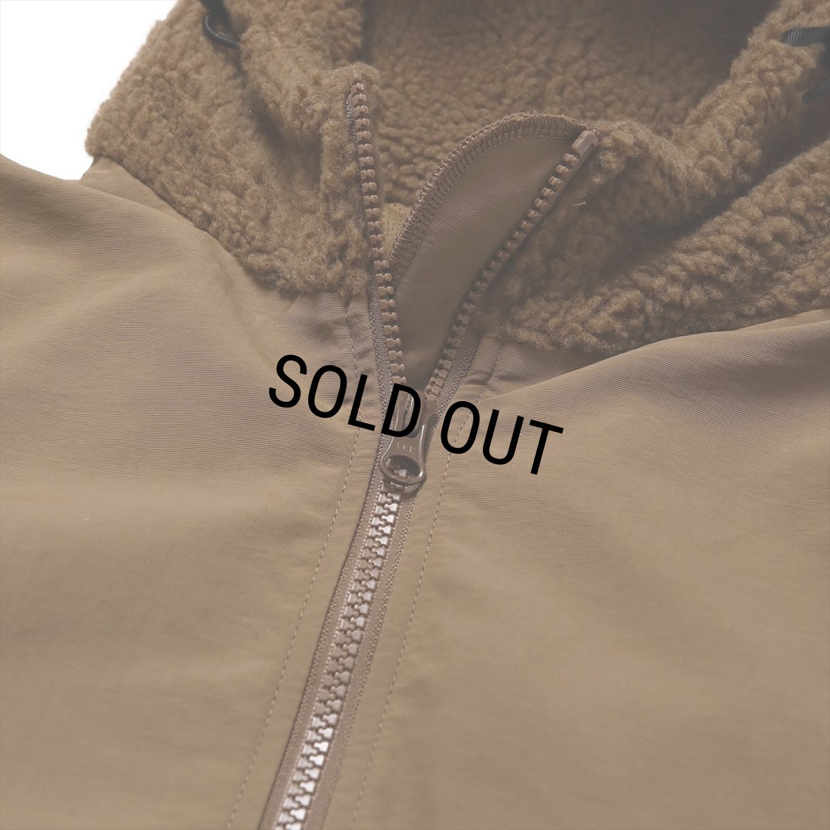 画像5: PORKCHOP/BOA FLEECE ZIP UP HOODIE（BROWN）［ボアフリースジップアップフーディー-24春夏］ (5)