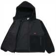 画像3: PORKCHOP/BOA FLEECE ZIP UP HOODIE（BLACK）［ボアフリースジップアップフーディー-24春夏］