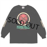 PORKCHOP/NOTHING DEVIL L/S TEE（BLACK）［プリント長袖T-24春夏］