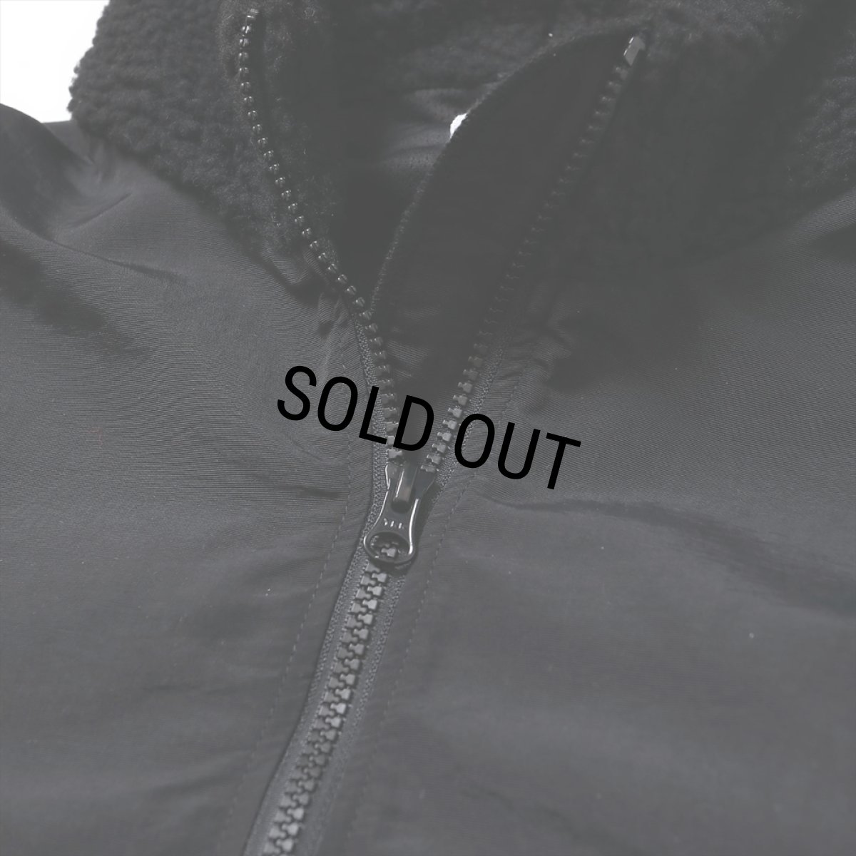 画像5: PORKCHOP/BOA FLEECE ZIP UP HOODIE（BLACK）［ボアフリースジップアップフーディー-24春夏］ (5)