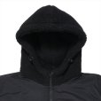 画像4: PORKCHOP/BOA FLEECE ZIP UP HOODIE（BLACK）［ボアフリースジップアップフーディー-24春夏］