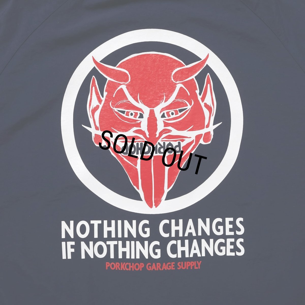 画像7: PORKCHOP/NOTHING DEVIL NYLON JKT（NAVY）［ナイロンJKT-24春夏］ (7)