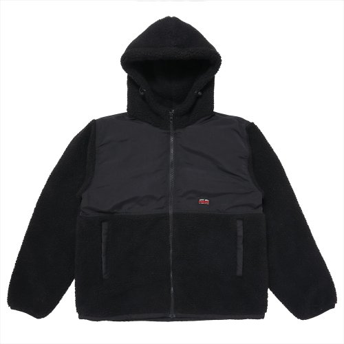 他の写真1: PORKCHOP/BOA FLEECE ZIP UP HOODIE（BLACK）［ボアフリースジップアップフーディー-24春夏］