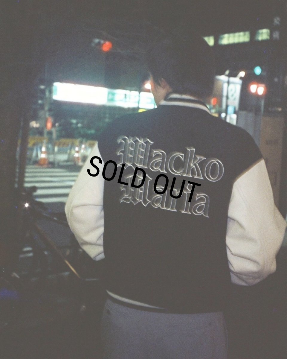 画像5: WACKO MARIA/LEATHER VARSITY JACKET（BLACK）［レザーヴァーシティJKT-24春夏］ (5)