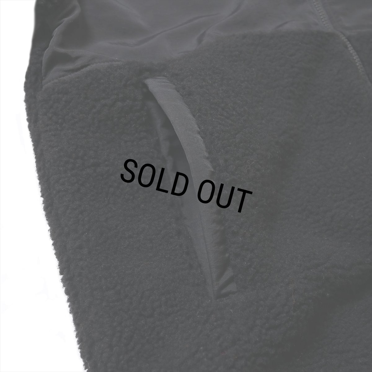 画像7: PORKCHOP/BOA FLEECE ZIP UP HOODIE（BLACK）［ボアフリースジップアップフーディー-24春夏］ (7)