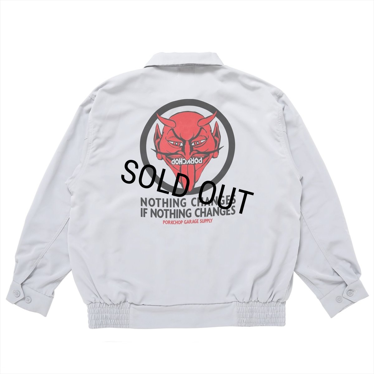 画像1: PORKCHOP/NOTHING DEVIL LOOSE JKT（GRAY）［ルーズJKT-24春夏］ (1)