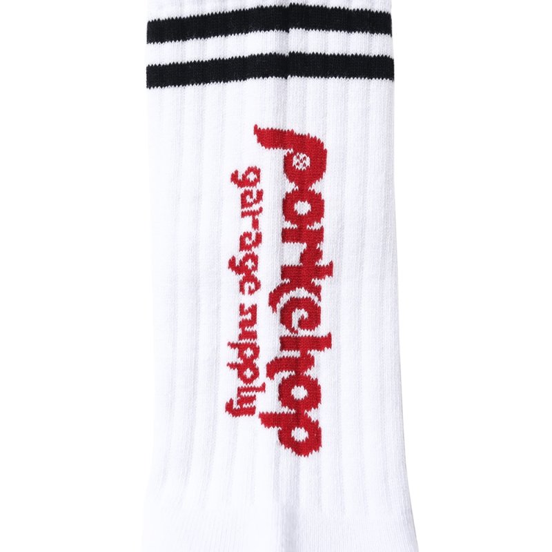 画像2: PORKCHOP/PORK SOX P-23 type-A（WHITE）［ソックス-24春夏］