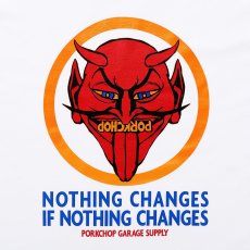 画像4: PORKCHOP/NOTHING DEVIL L/S TEE（WHITE）［プリント長袖T-24春夏］ (4)