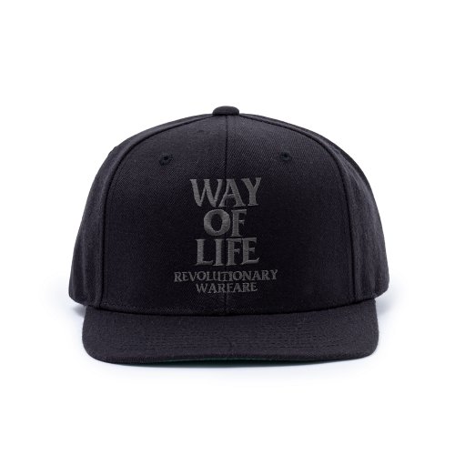 他の写真1: RATS/EMBROIDERY CAP "WAY OF LIFE"（BLACK/CHARCOAL）［スナップバックキャップ-24春夏］