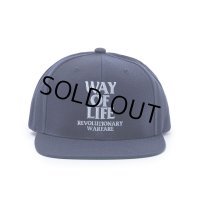 RATS/EMBROIDERY CAP "WAY OF LIFE"（NAVY/PEARL BLUE）［スナップバックキャップ-24春夏］