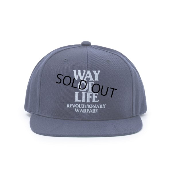 画像1: RATS/EMBROIDERY CAP "WAY OF LIFE"（NAVY/PEARL BLUE）［スナップバックキャップ-24春夏］