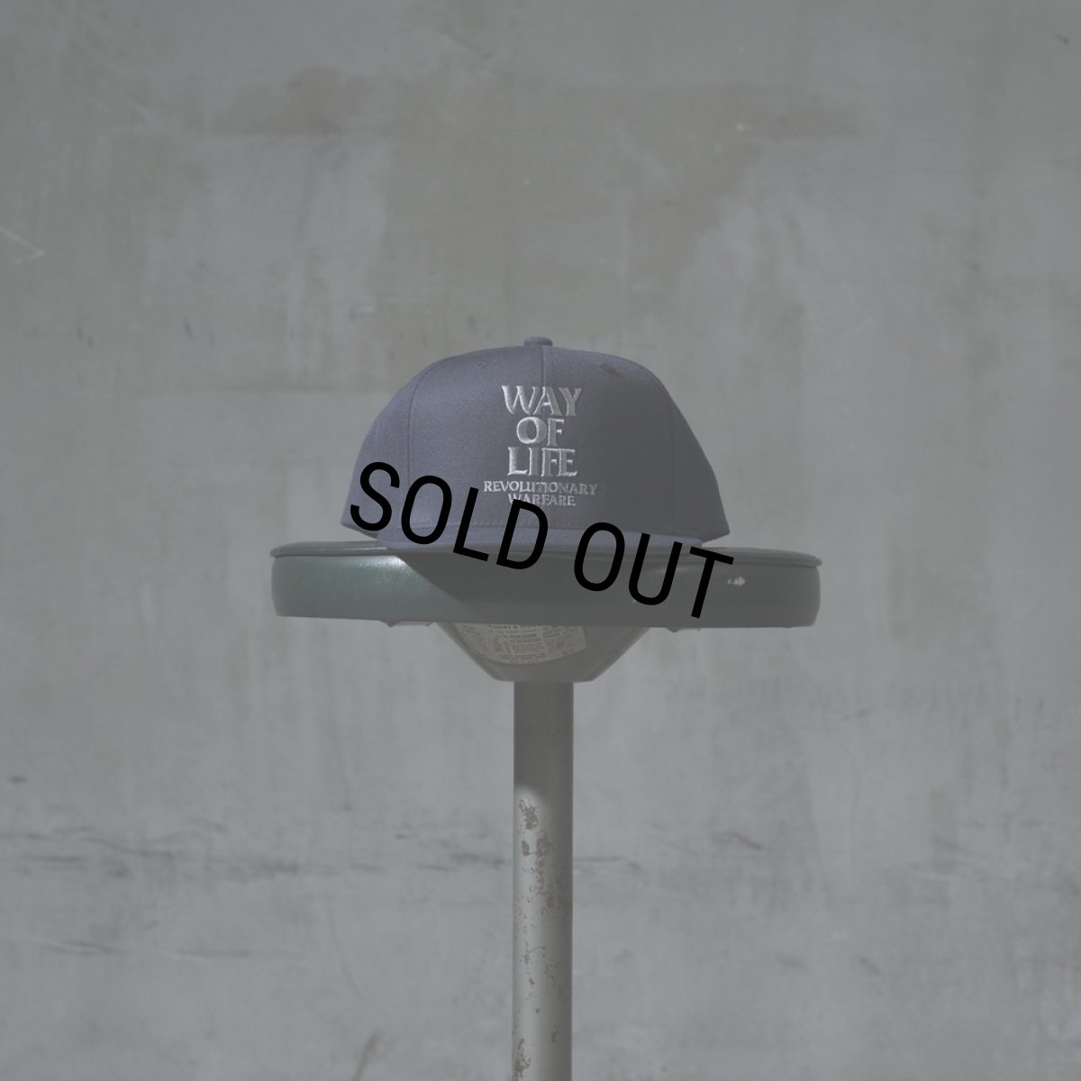 画像6: RATS/EMBROIDERY CAP "WAY OF LIFE"（NAVY/PEARL BLUE）［スナップバックキャップ-24春夏］ (6)