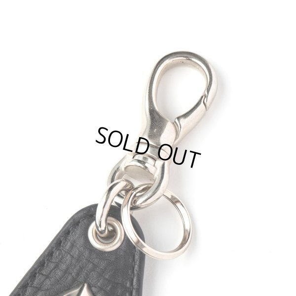 画像2: CALEE/STUDS LEATHER ASSORT KEY RING ＜TYPE I＞ C（BLACK/C）［スタッズレザーキーリング-24春夏］