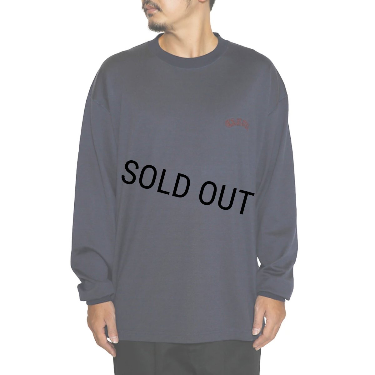 画像6: 【40%OFF】CALEE/VINTAGE TYPE R/C DROP SHOULDER L/S TEE（GREEN）［ドロップショルダー長袖T-24春夏］ (6)