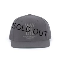 RATS/EMBROIDERY CAP "WAY OF LIFE"（BLACK/CHARCOAL）［スナップバックキャップ-24春夏］