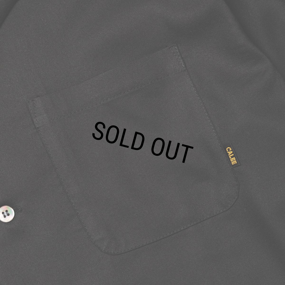 画像4: 【30%OFF】CALEE/EMBROIDERY OPEN COLLAR L/S SH（BLACK）［オープンカラーシャツ-24春夏］ (4)