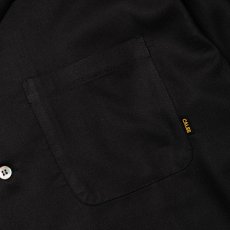 画像4: 【30%OFF】CALEE/EMBROIDERY OPEN COLLAR L/S SH（BLACK）［オープンカラーシャツ-24春夏］ (4)