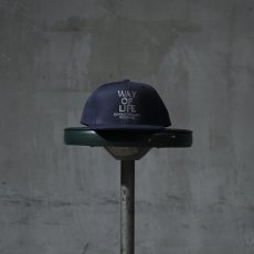 画像6: RATS/EMBROIDERY CAP "WAY OF LIFE"（NAVY/NAVY）［スナップバックキャップ-24春夏］ (6)