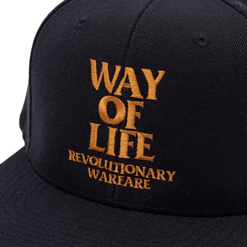 他の写真3: RATS/EMBROIDERY CAP "WAY OF LIFE"（BLACK/MARIGOLD）［スナップバックキャップ-24春夏］