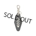 CALEE/STUDS LEATHER ASSORT KEY RING ＜TYPE I＞ C（BLACK/C）［スタッズレザーキーリング-24春夏］