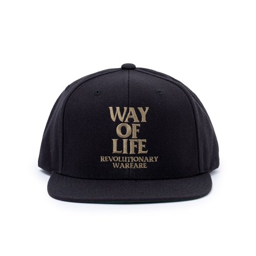 他の写真1: RATS/EMBROIDERY CAP "WAY OF LIFE"（BLACK/ASH GOLD）［スナップバックキャップ-24春夏］