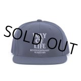 RATS/EMBROIDERY CAP "WAY OF LIFE"（NAVY/SILVER GRAY）［スナップバックキャップ-24春夏］