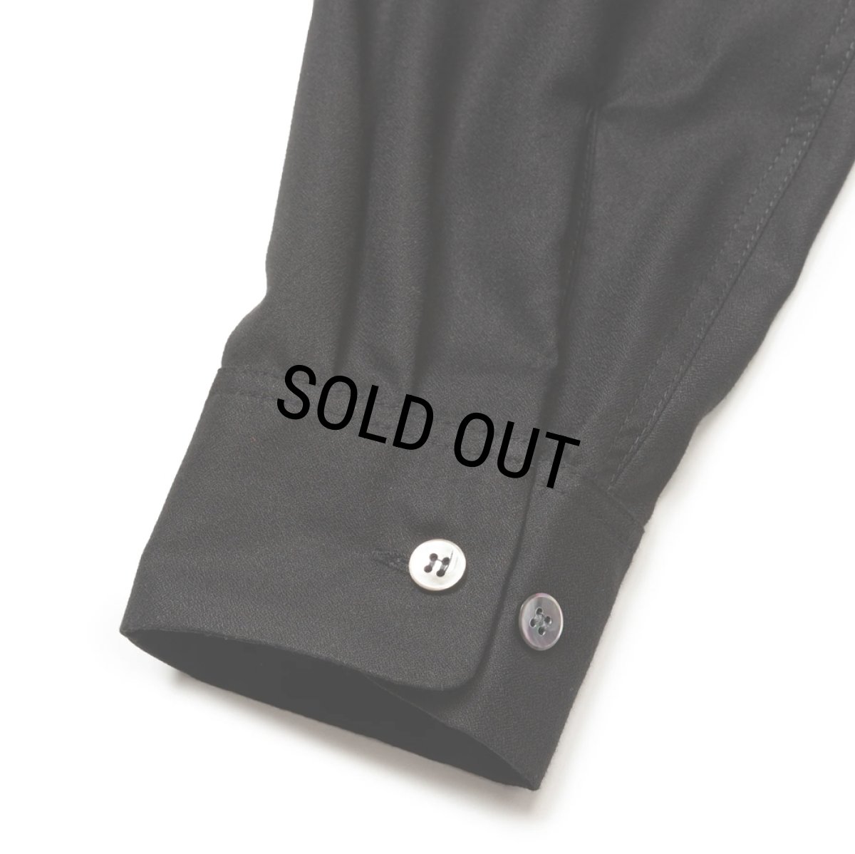 画像7: 【30%OFF】CALEE/EMBROIDERY OPEN COLLAR L/S SH（BLACK）［オープンカラーシャツ-24春夏］ (7)