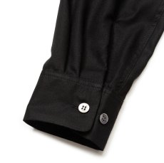 画像7: 【30%OFF】CALEE/EMBROIDERY OPEN COLLAR L/S SH（BLACK）［オープンカラーシャツ-24春夏］ (7)